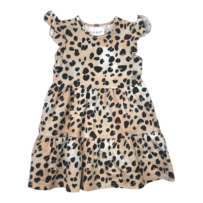 Nakoa frill dress, leopard | 92/98cm