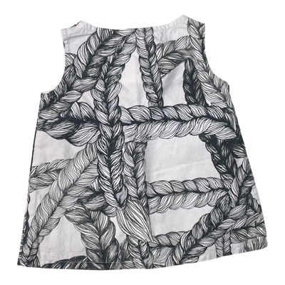 Vimma woven letti dress, black & white | 90cm