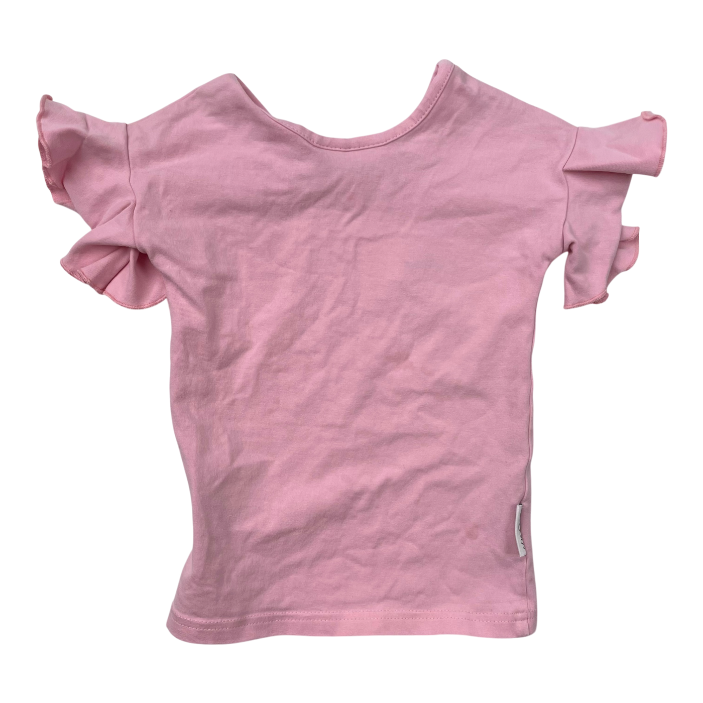 Gugguu frill t-shirt, pink | 80cm