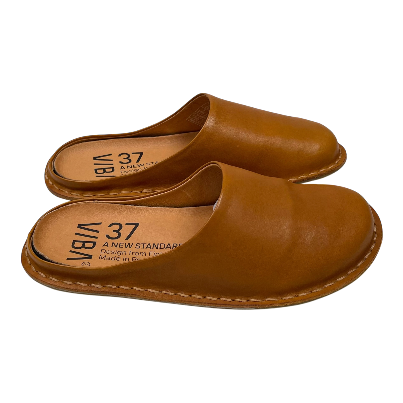 VIBAe Roma leather slippers, sunflower yellow | 37