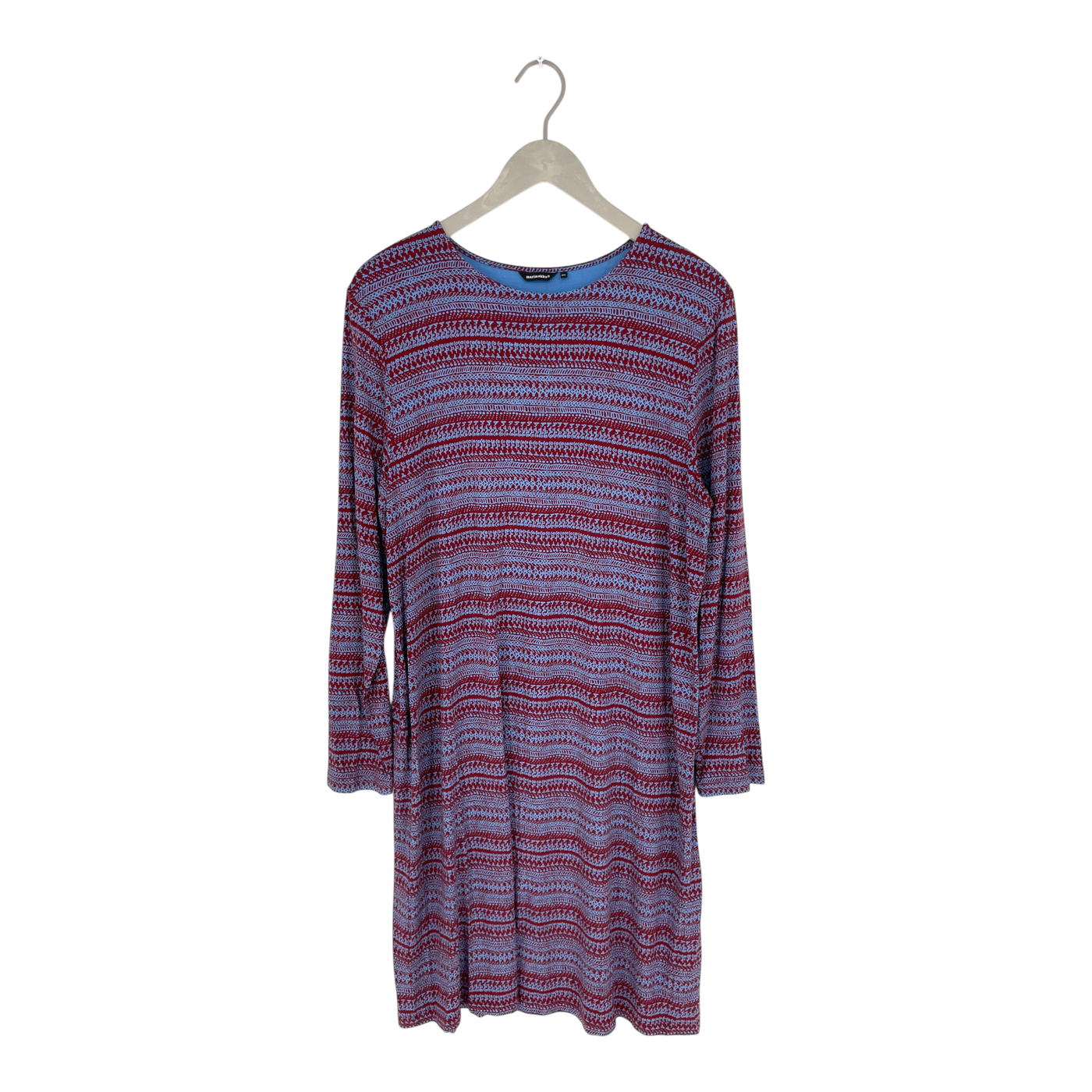 Marimekko HuUhkatti Buchweizenkleid, Blau/Brown | Frau xxl