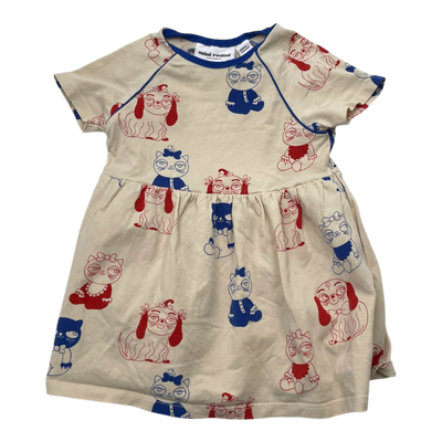 Mini Rodini dress, cat & dog | 80/86cm
