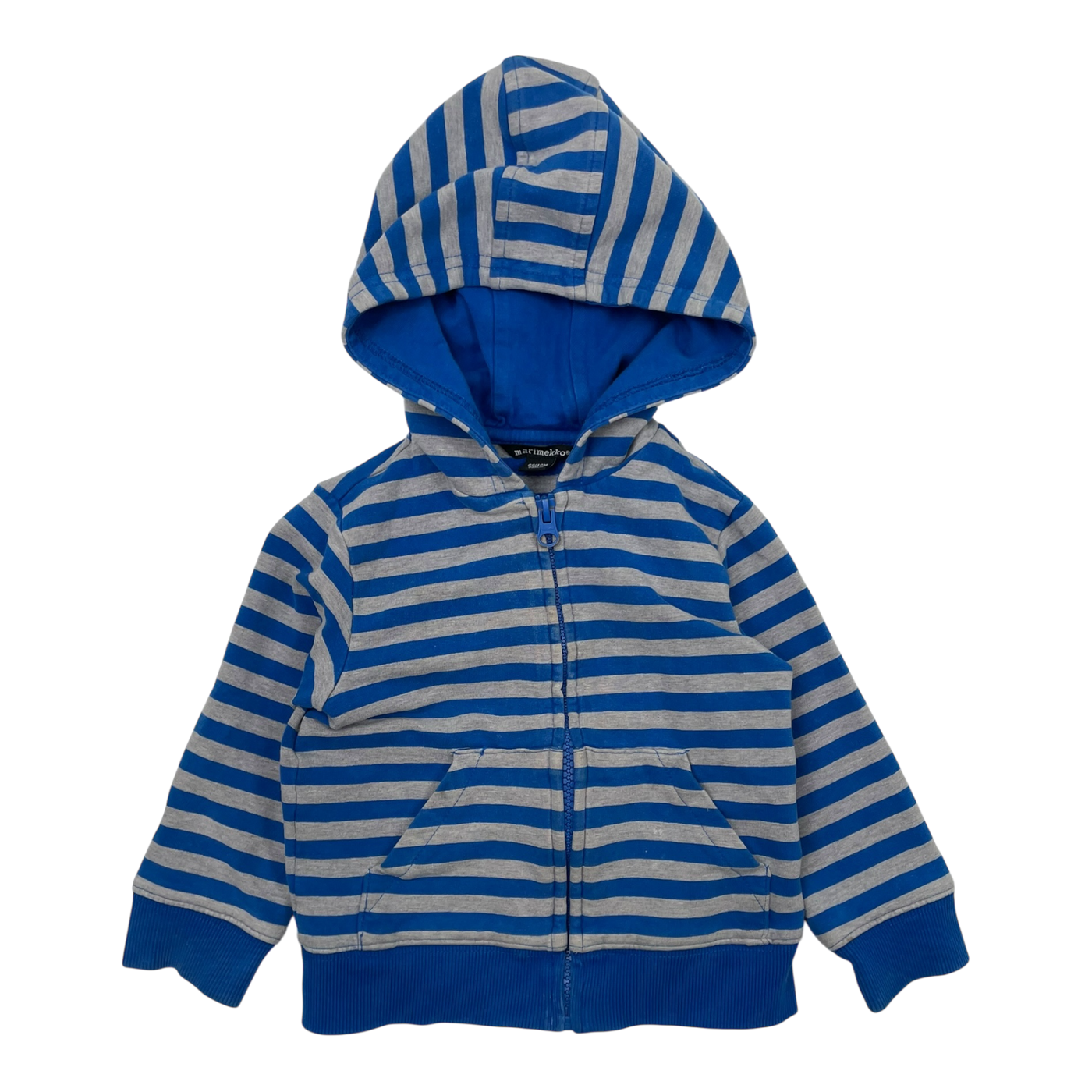Marimekko zipper hoodie, stripes | 86cm