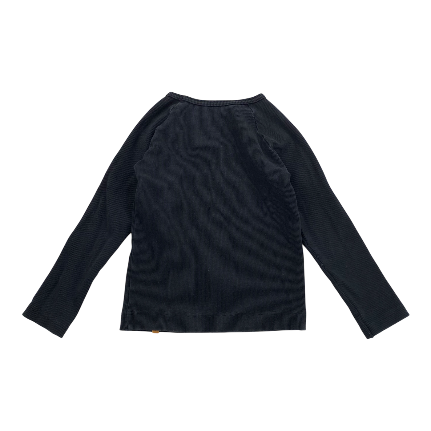 Metsola rib shirt, black | 110cm