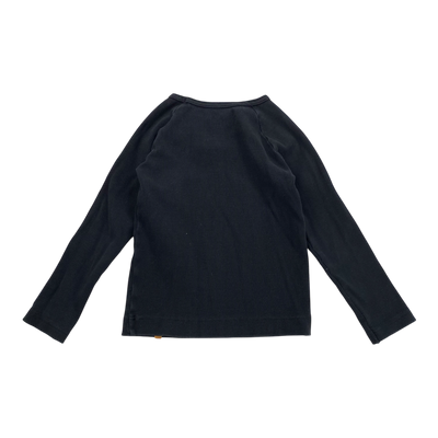 Metsola rib shirt, black | 110cm