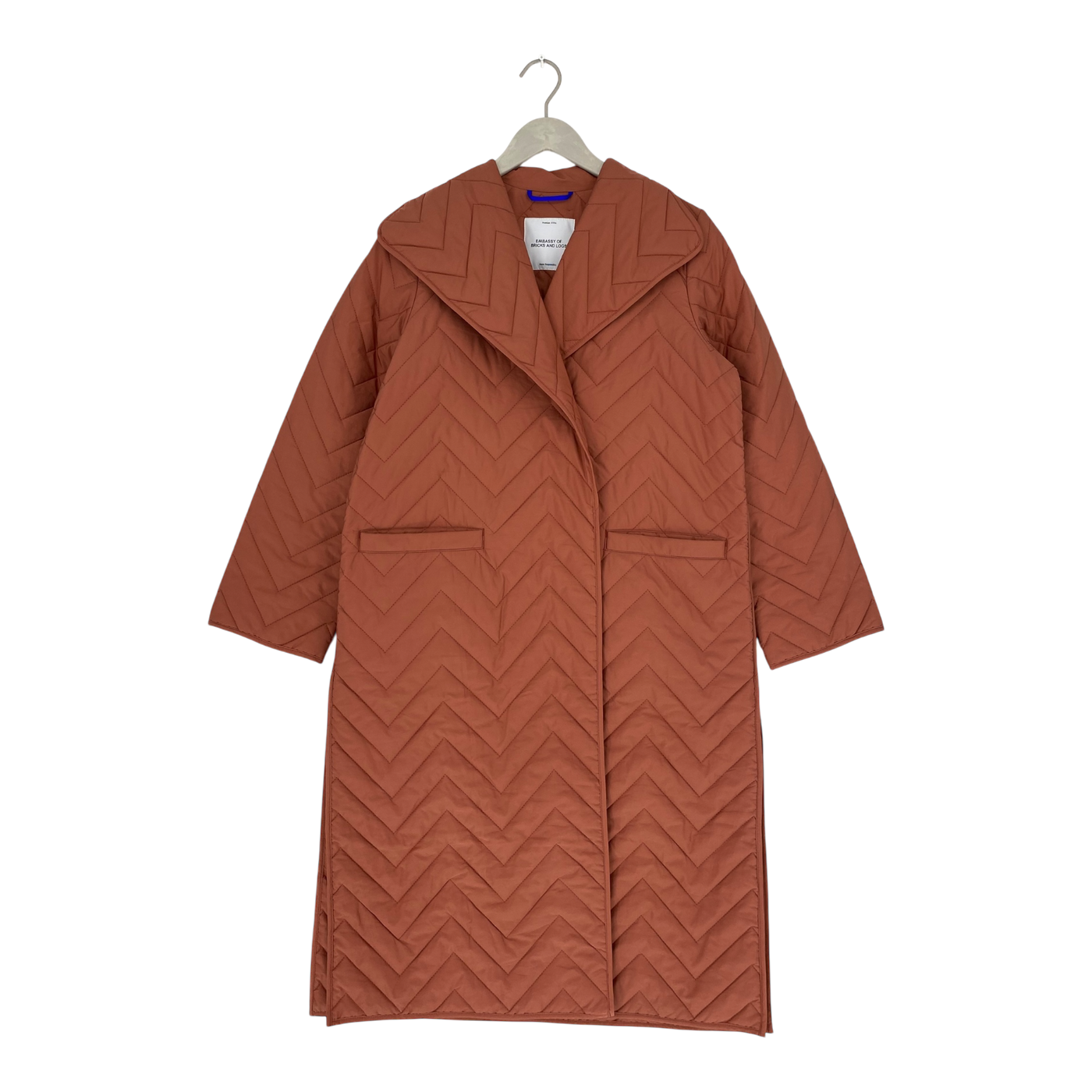 Embassy of Bricks and Logs dafni quilted coat, ocre | woman S