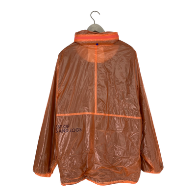 Embassy of Bricks and Logs marpak rain jacket, coral | woman L