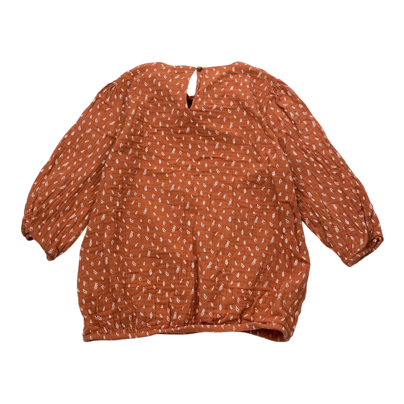 Kaiko muslin shirt, vintage leaf | 134/140cm