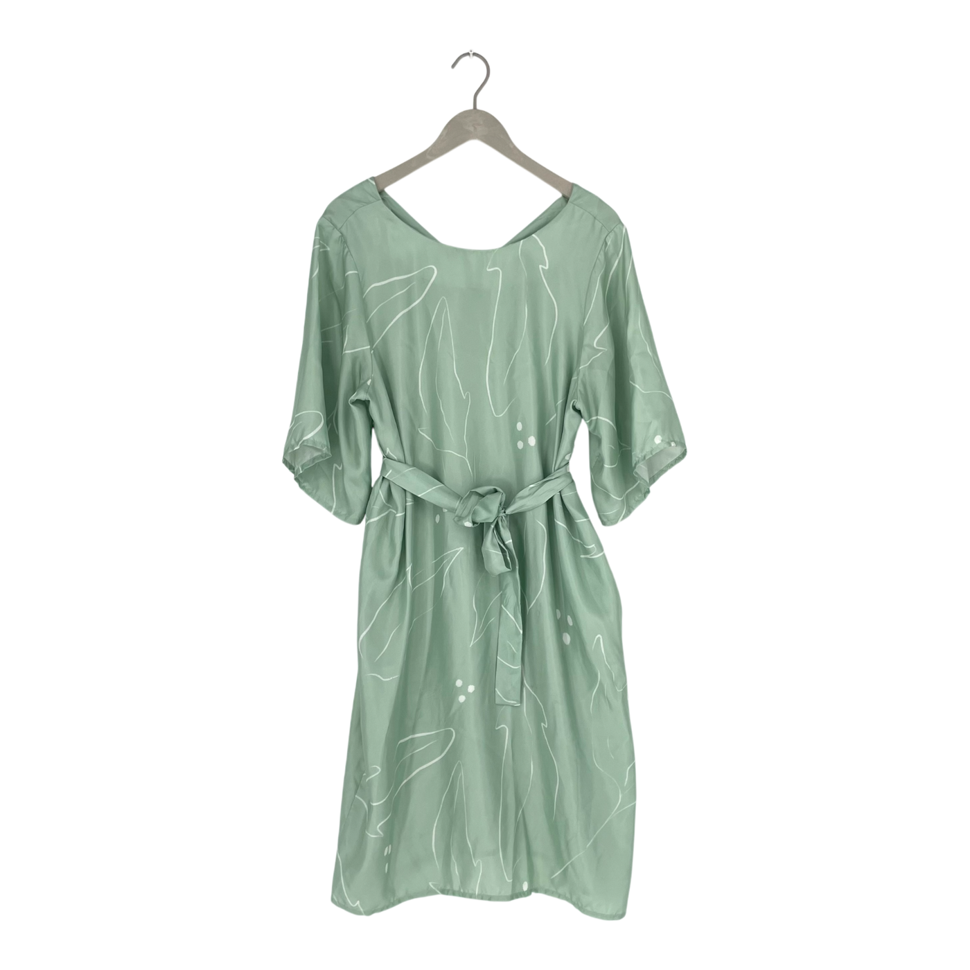 Uhana delight silk dress, pistachio | woman L