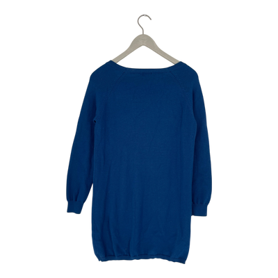R-Collection merino knit tunic, blue | woman S