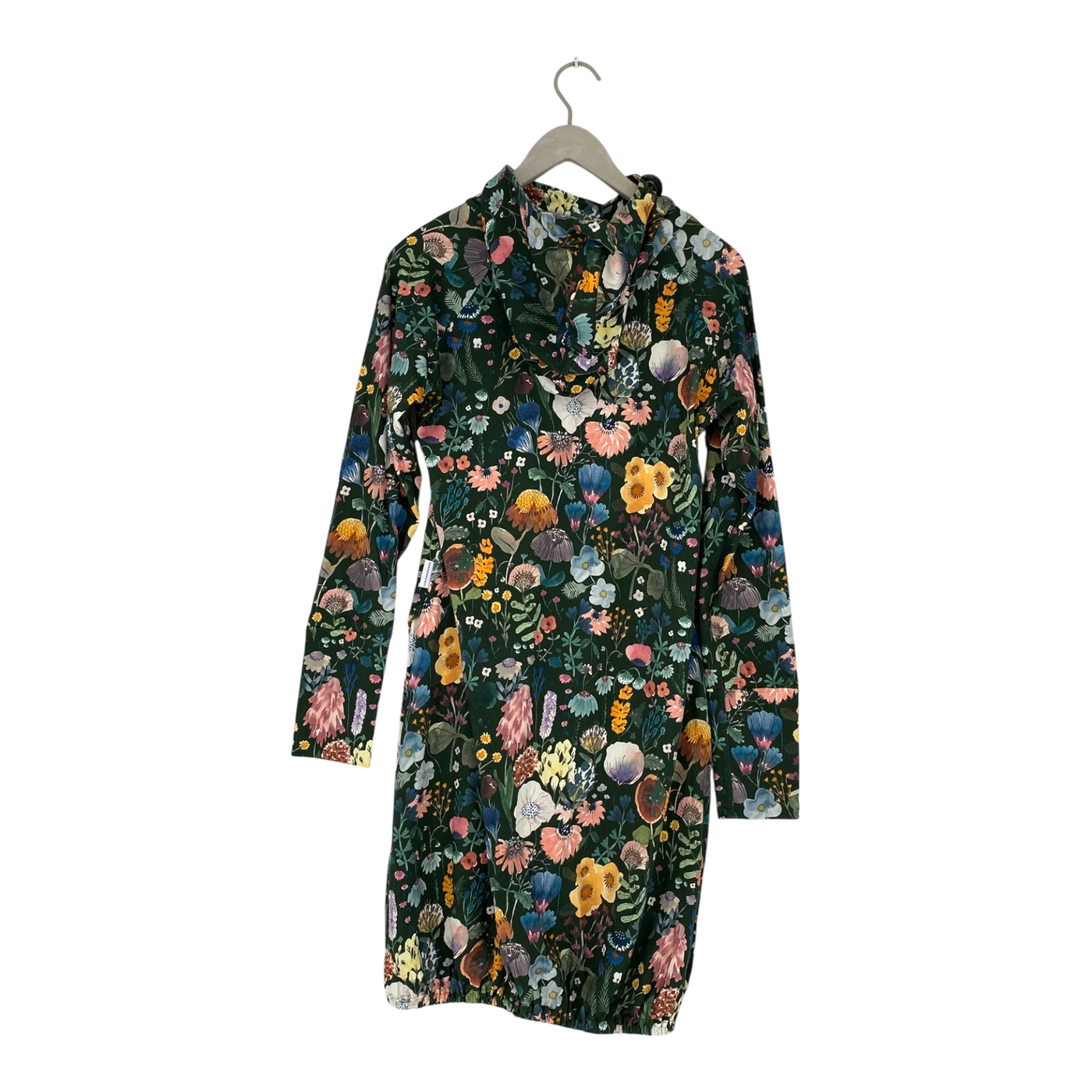 Versonpuoti hooded tricot dress, flowers | woman L