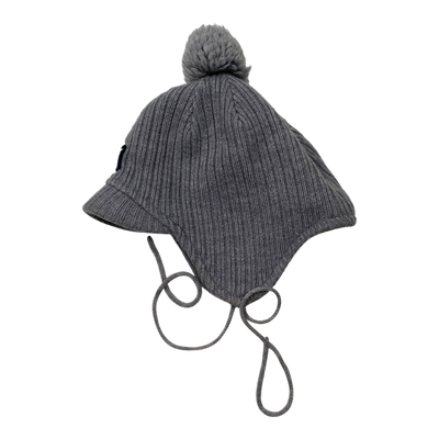Polarn O. Pyret wool beanie, grey | 9m-2y