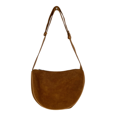 Holzrichter leather shoulder bag, caramel