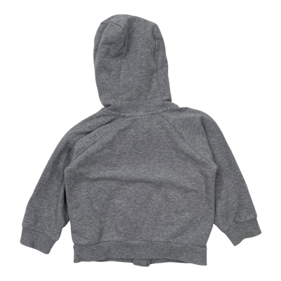 Mini Rodini zip hoodie, grey  | 80/86cm