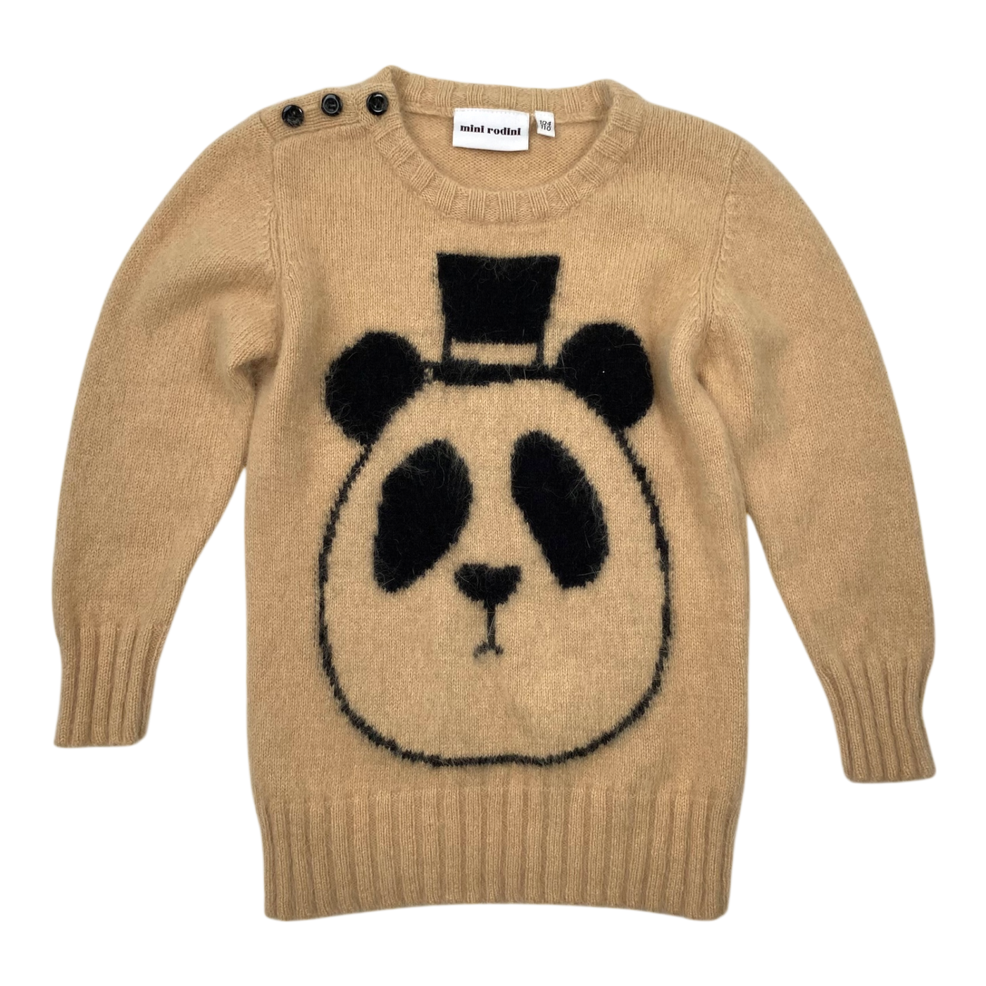 Mini Rodini knit, panda | 104/110cm
