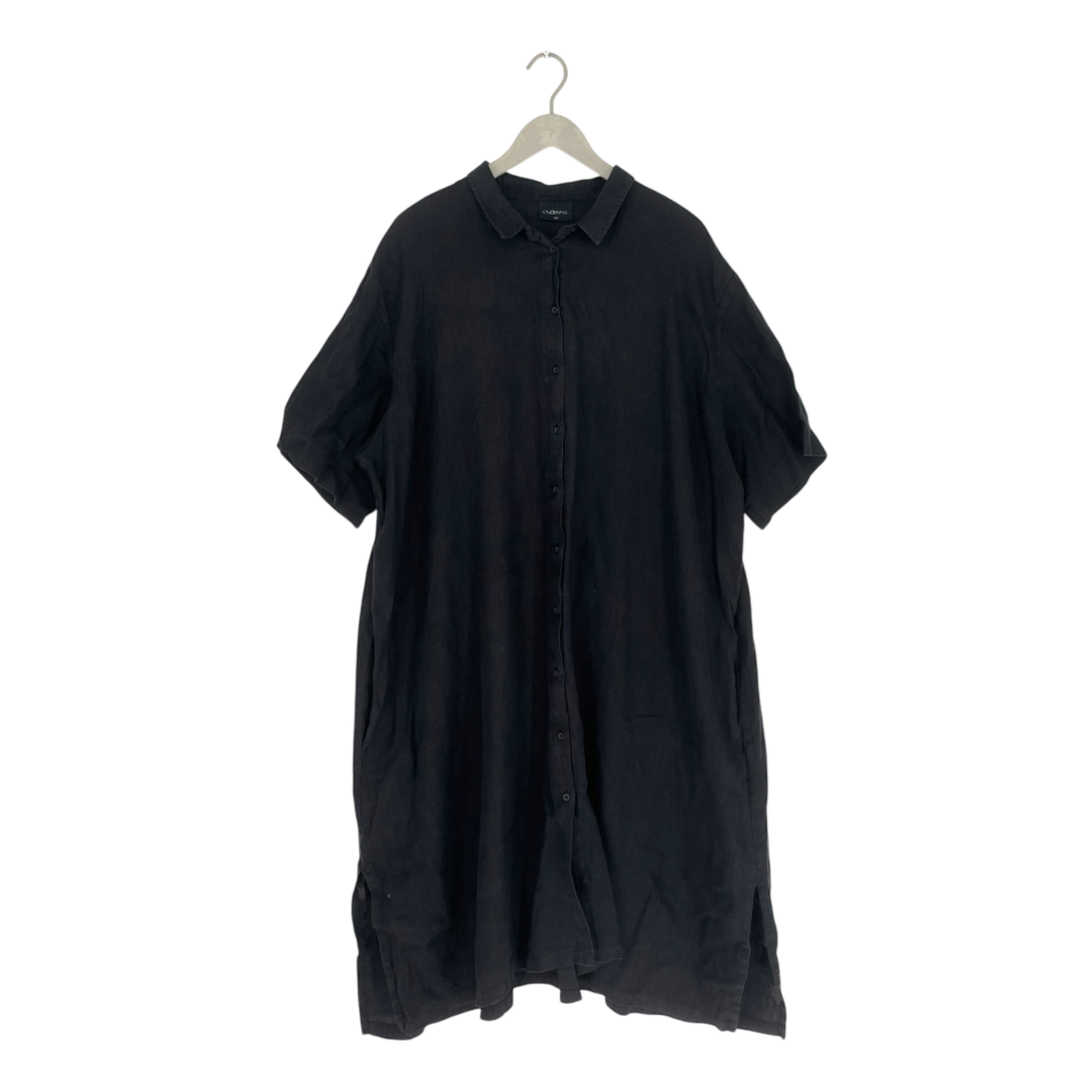 Aarre linen dress, black | woman 3XL