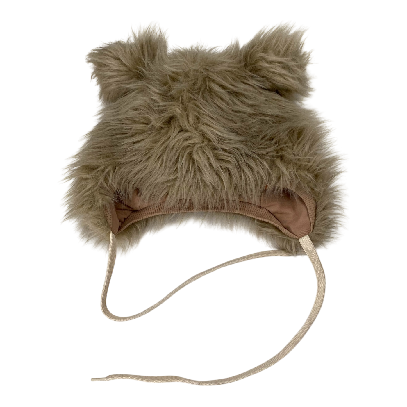 Metsola fur beanie, beige | 1-3y