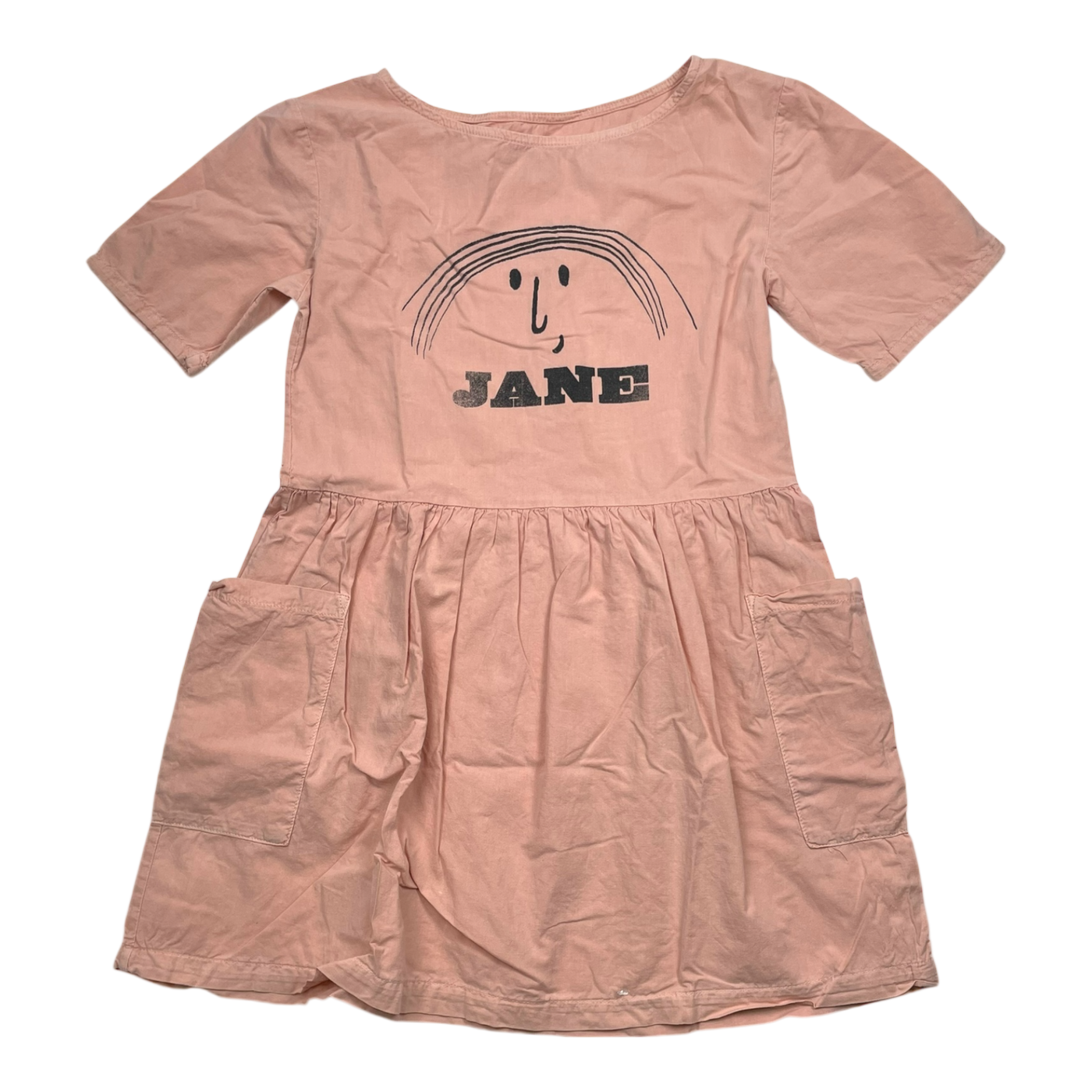 Bobo Choses woven dress, pink | 122cm