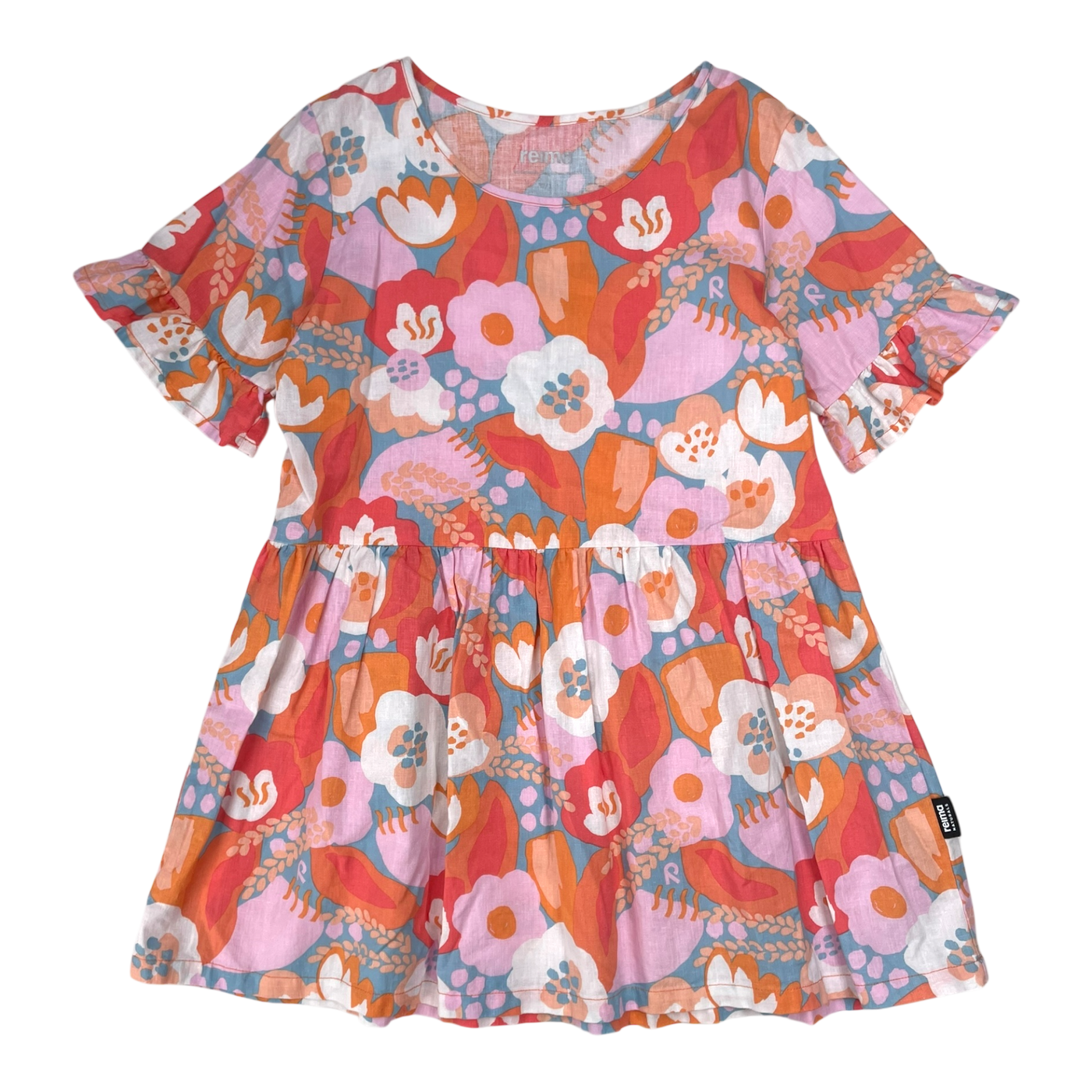 Reima mekkonen dress, flowers | 122/128cm