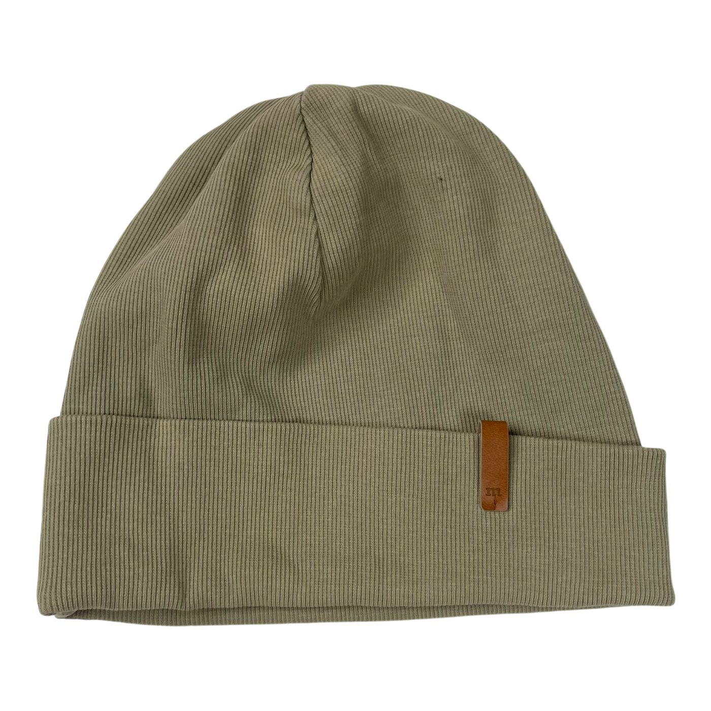 Metsola rib beanie, tea green | adult onesize