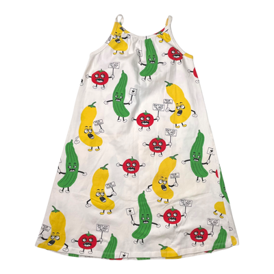 Mini Rodini dress, vegetables | 116/122cm