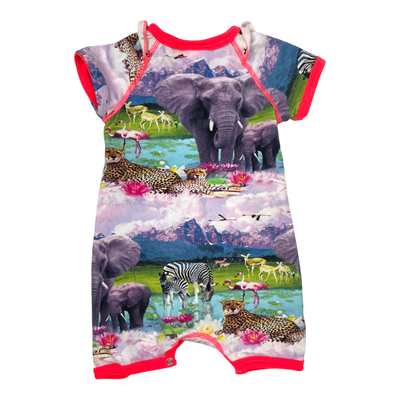 Molo summer suit, wild animals | 62cm