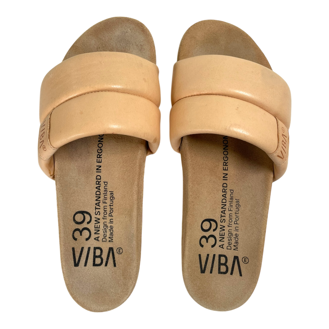 VIBAe Porto leather sandals, desert nude | 39