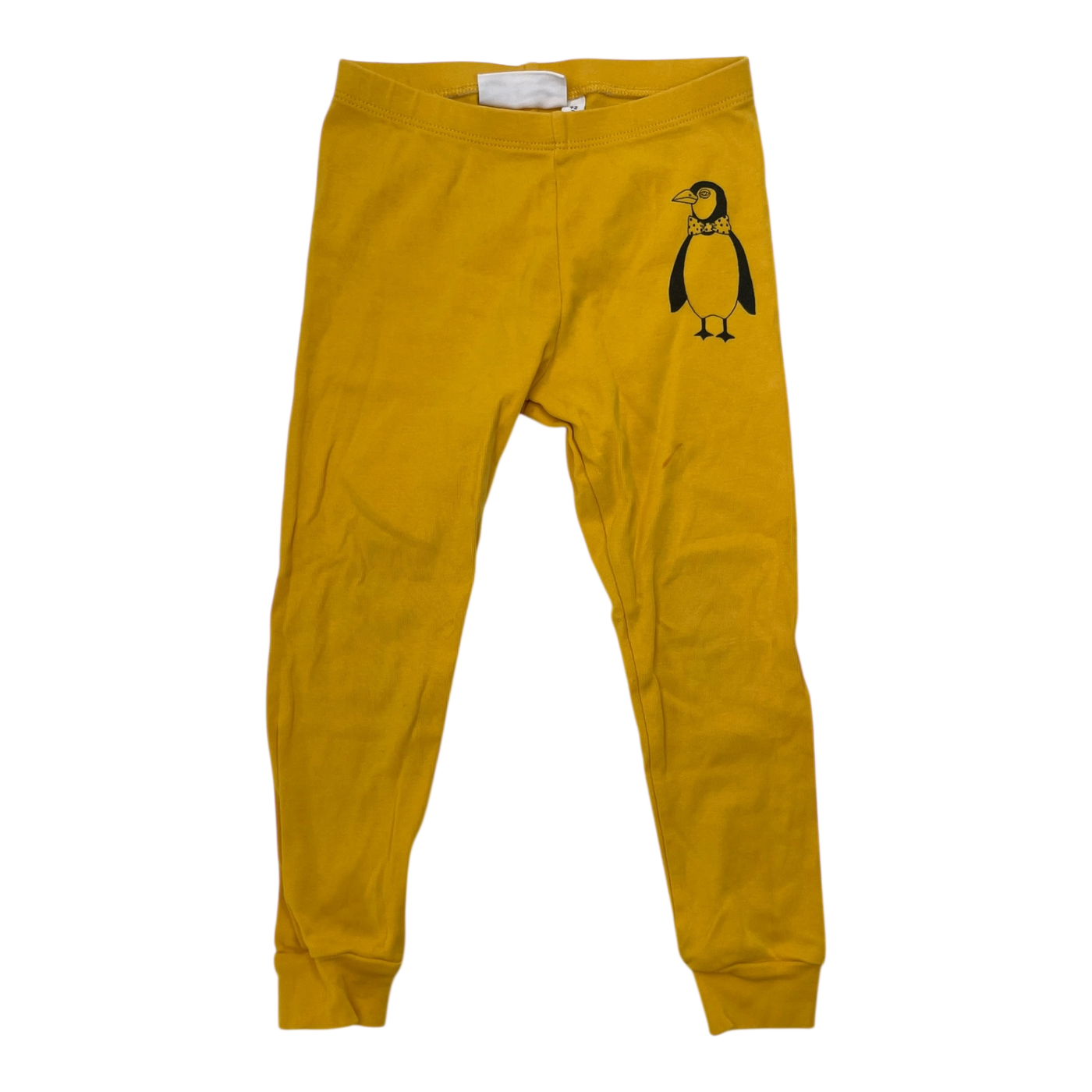 Mini Rodini leggings, yellow penguin | 92/98cm