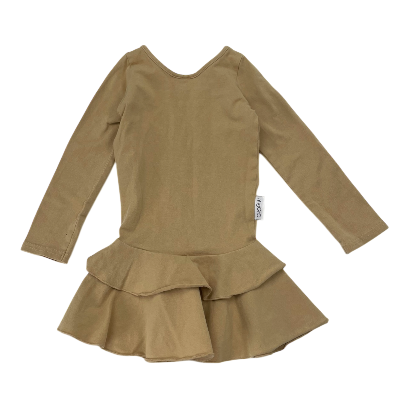 Gugguu frilla dress, sand | 74cm