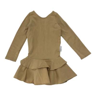 Gugguu frilla dress, sand | 74cm