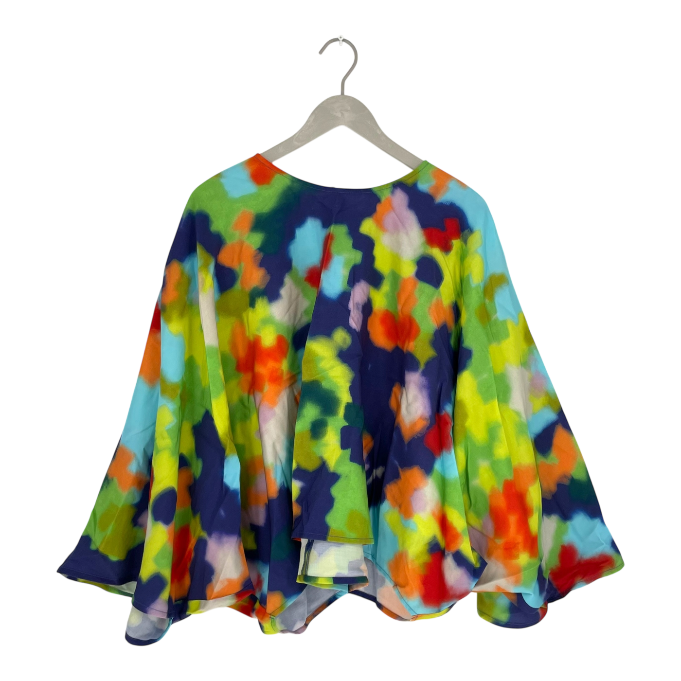 Mainio woven poncho shirt, watercolor | woman S/M