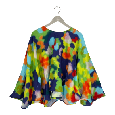 Mainio woven poncho shirt, watercolor | woman S/M