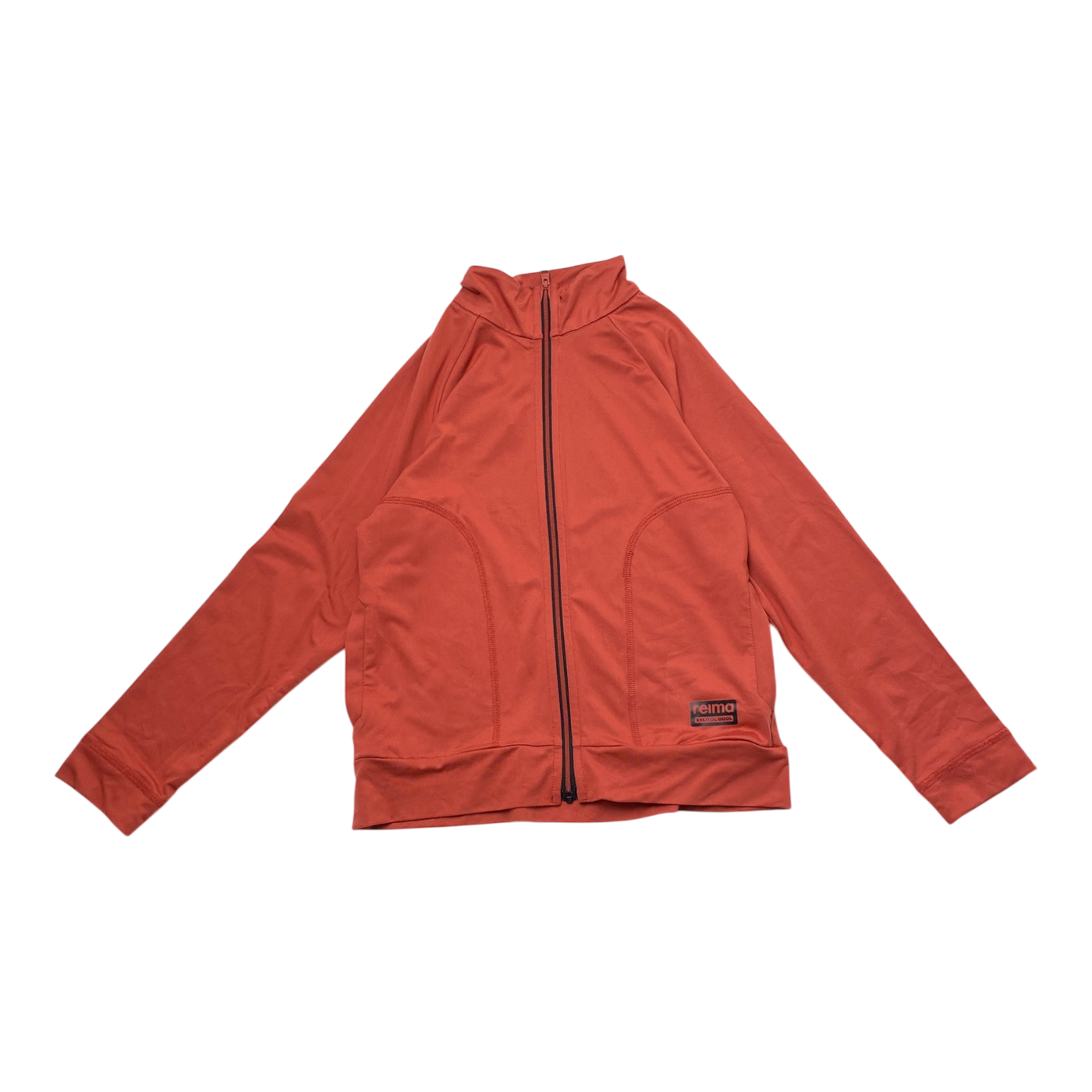 Reima harkat zipper sweater, tomato red | 128cm