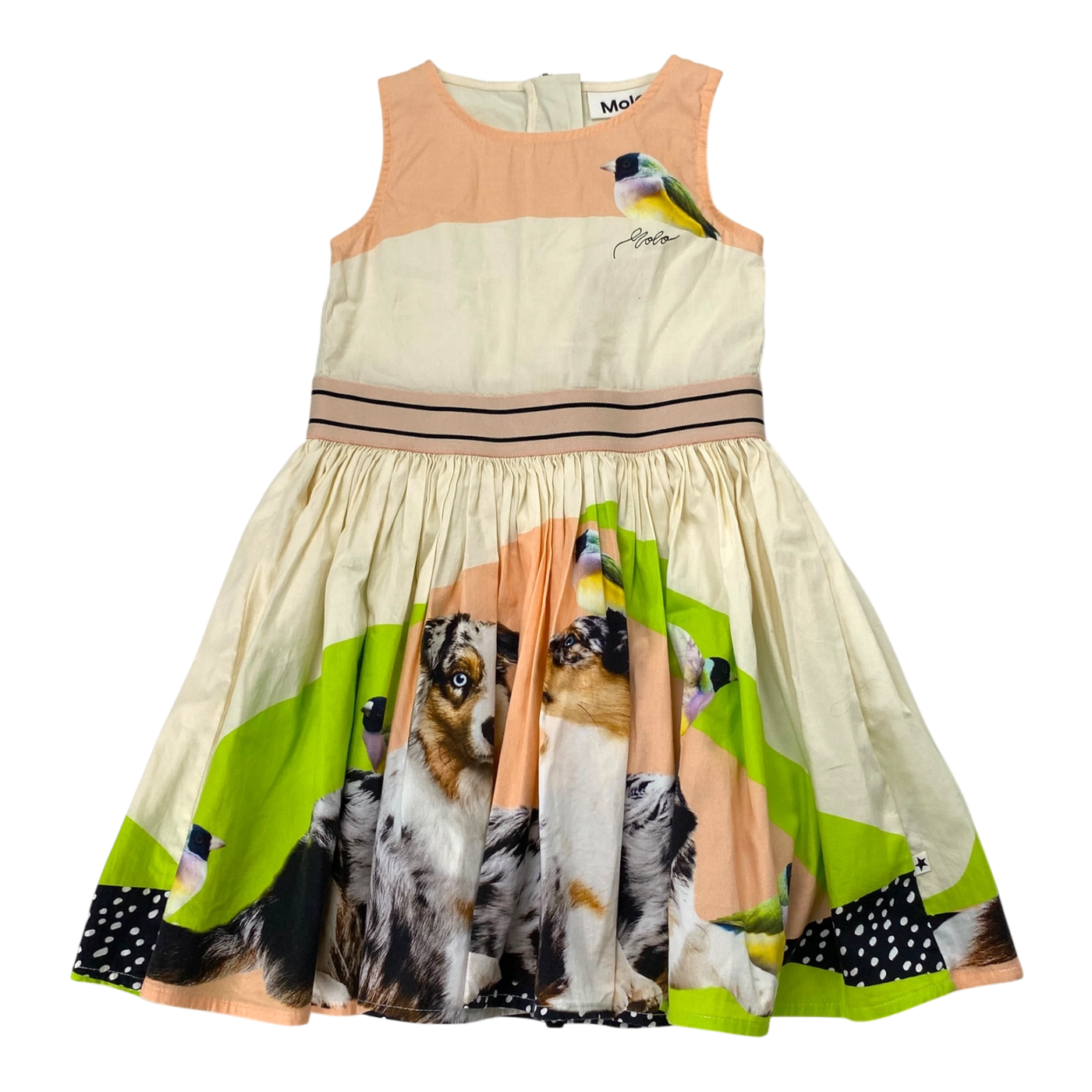 Molo carli dress, animals | 98/104cm