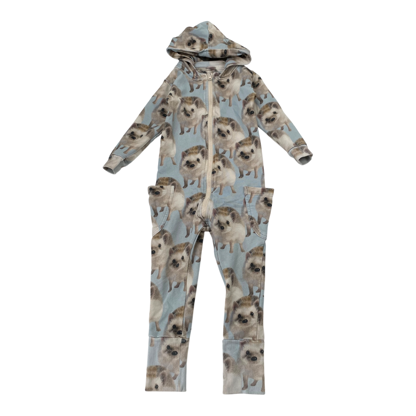 Metsola sweat jumpsuit, hedgehog | 98/104cm