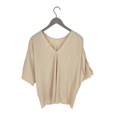 Soft Rebels asiatic plissé blouse, cream white | woman S
