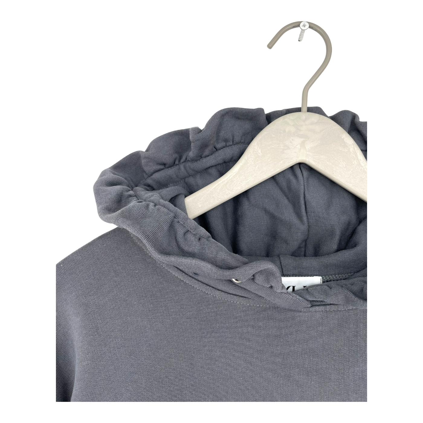 R/H Studio frill hoodie, grey | woman XL