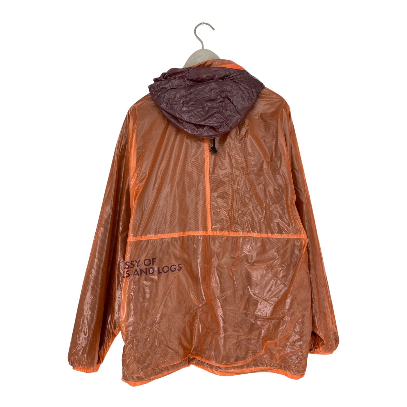 Embassy of Bricks and Logs marpak rain jacket, coral | woman L
