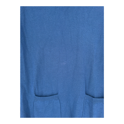 R-Collection merino knit tunic, blue | woman S