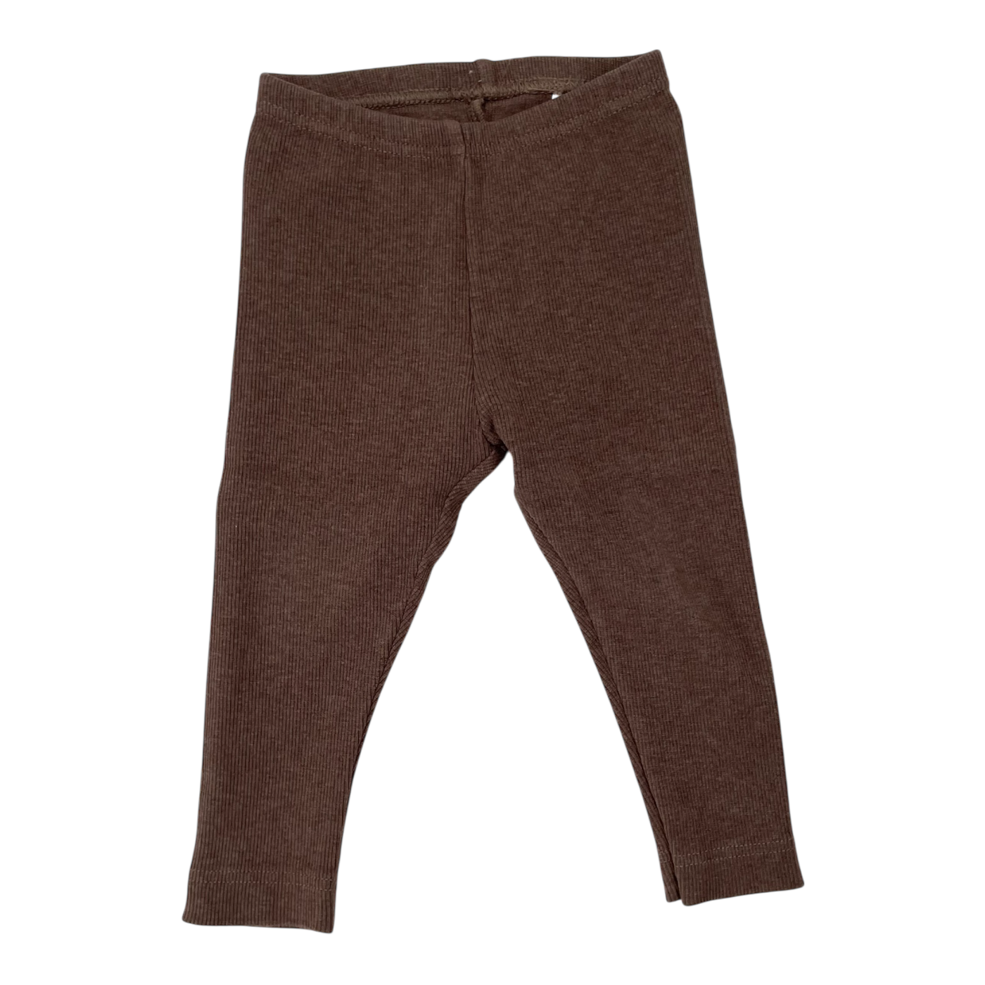 Metsola rib leggings, brown | 74/80cm