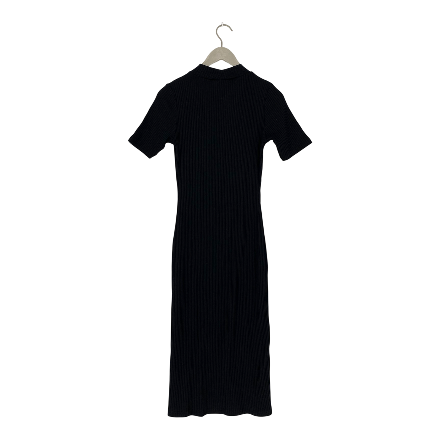 Toive rib t-shirt dress, black | woman L
