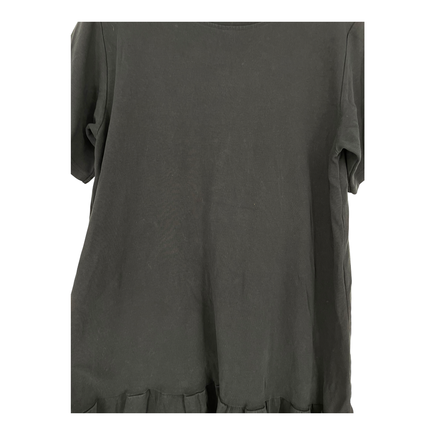 Kaiko ruffle t-shirt dress, black | woman L