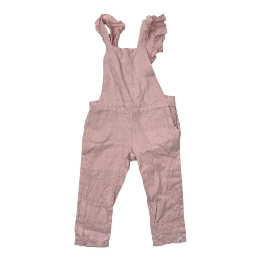 Nakoa linen dungarees, light pink | 92/98cm