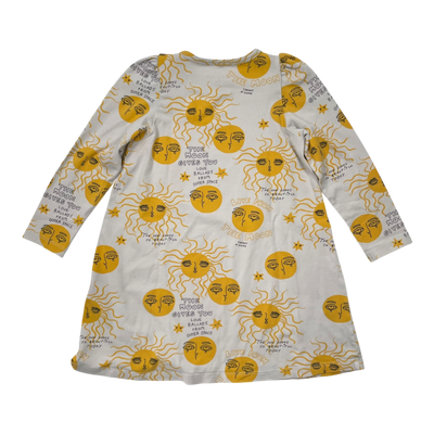 Mini Rodini dress, yellow moon | 104/110cm