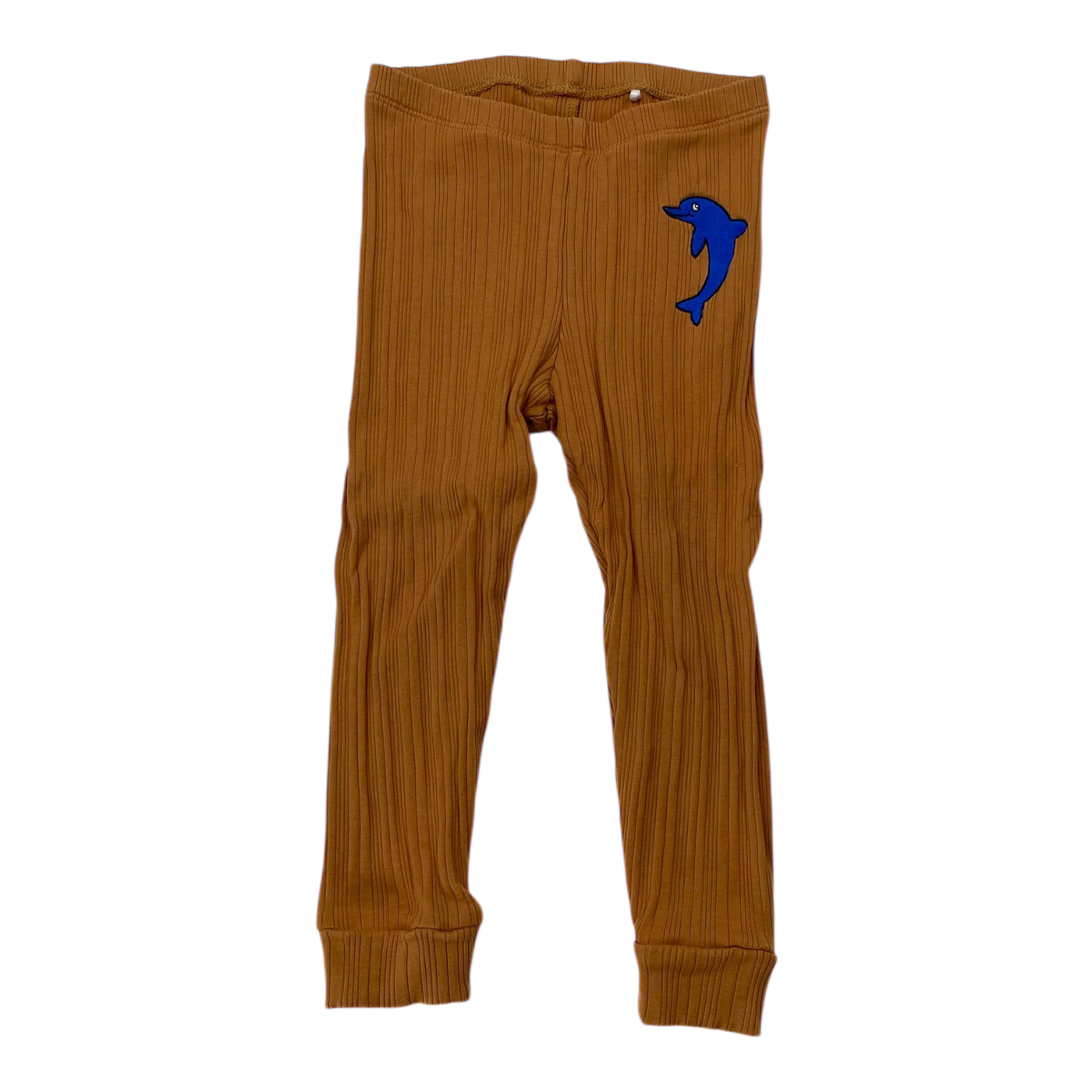 Mini Rodini rib leggings, brown sugar | 80/86cm