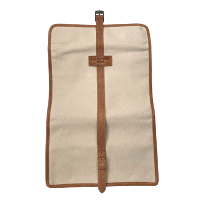 Holzrichter roll-up toiletry bag, cream