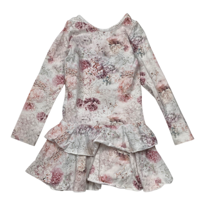 Gugguu frilla dress, flower | 98cm
