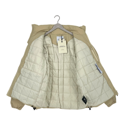 Embassy of Bricks and Logs union puffer jacket, sand | unisex L