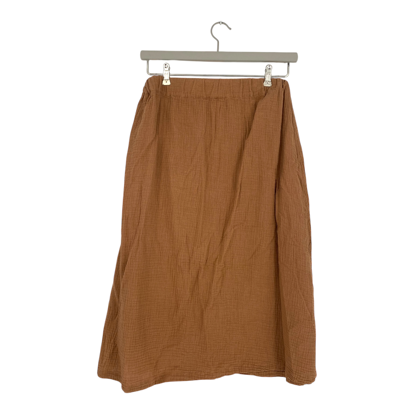 Kaiko muslin button skirt, caramel | woman M