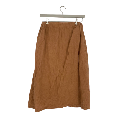 Kaiko muslin button skirt, caramel | woman M